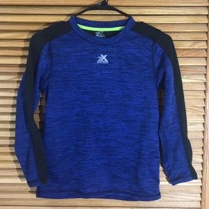 Zeroxposur Youth Size Medium (10-12) Blue / Black Long Sleeve Shirt